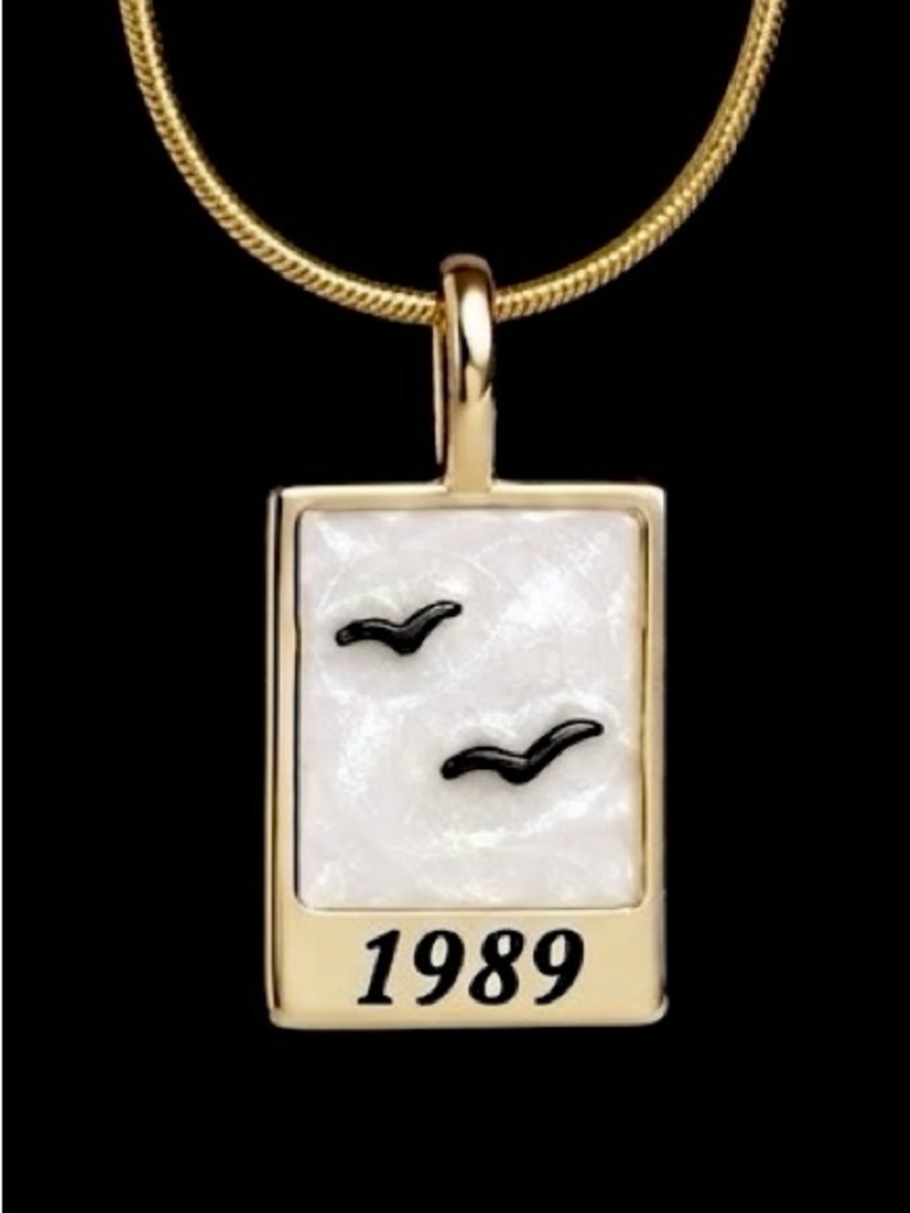 “1989” Taylor Swift Album Cover Seagulls Pop Country Music Star Singer Necklace